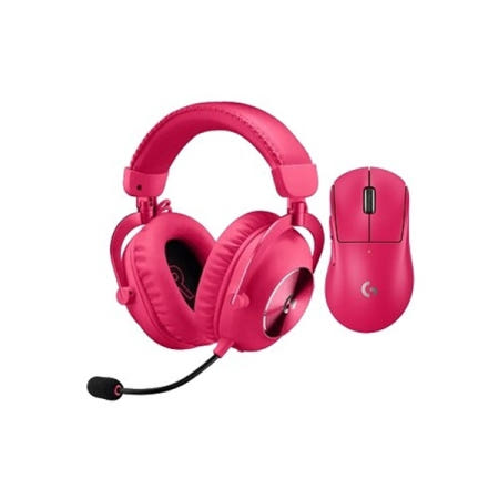 로지텍 로지텍 G PRO X SUPERLIGHT 2 DEX + PRO X 2 무선 마우스 헤드셋 세트 (핑크)