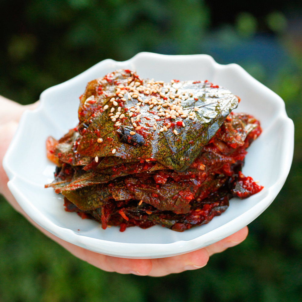 콩잎장아찌 단풍콩잎 국산양념 1kg 태광 - 상세 이미지 3