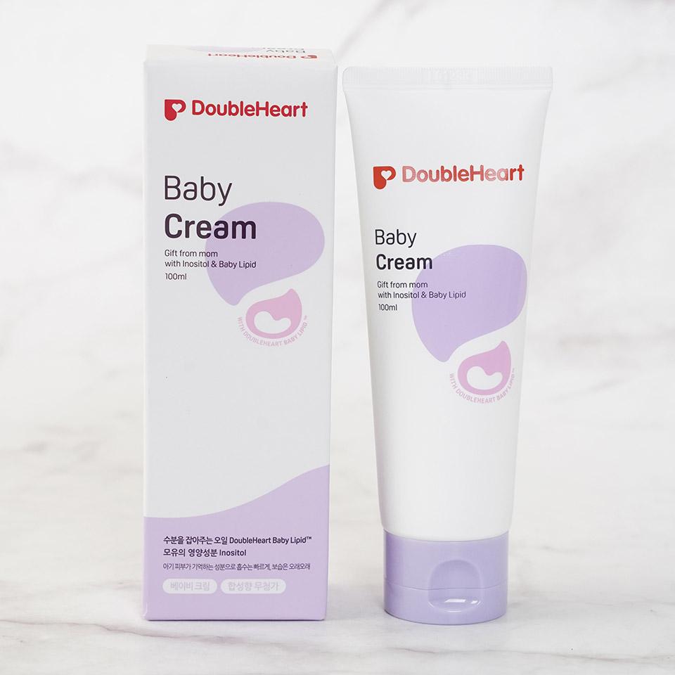 메가마트 더블하트 베이비 크림 무향 100ml - 상품 이미지