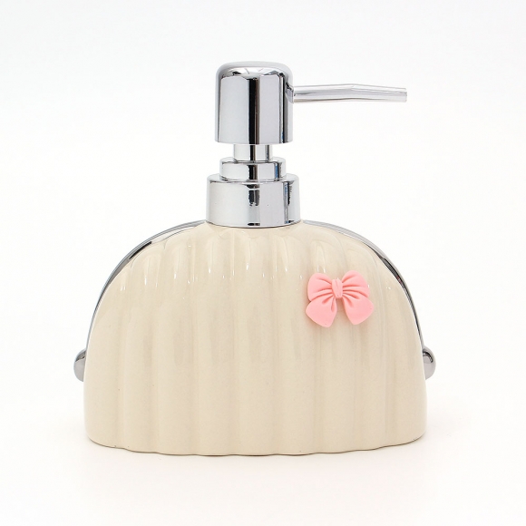 세라믹 핸드워시디스펜서 욕실 주방 공병 300ml 리본 - 상세 이미지 3