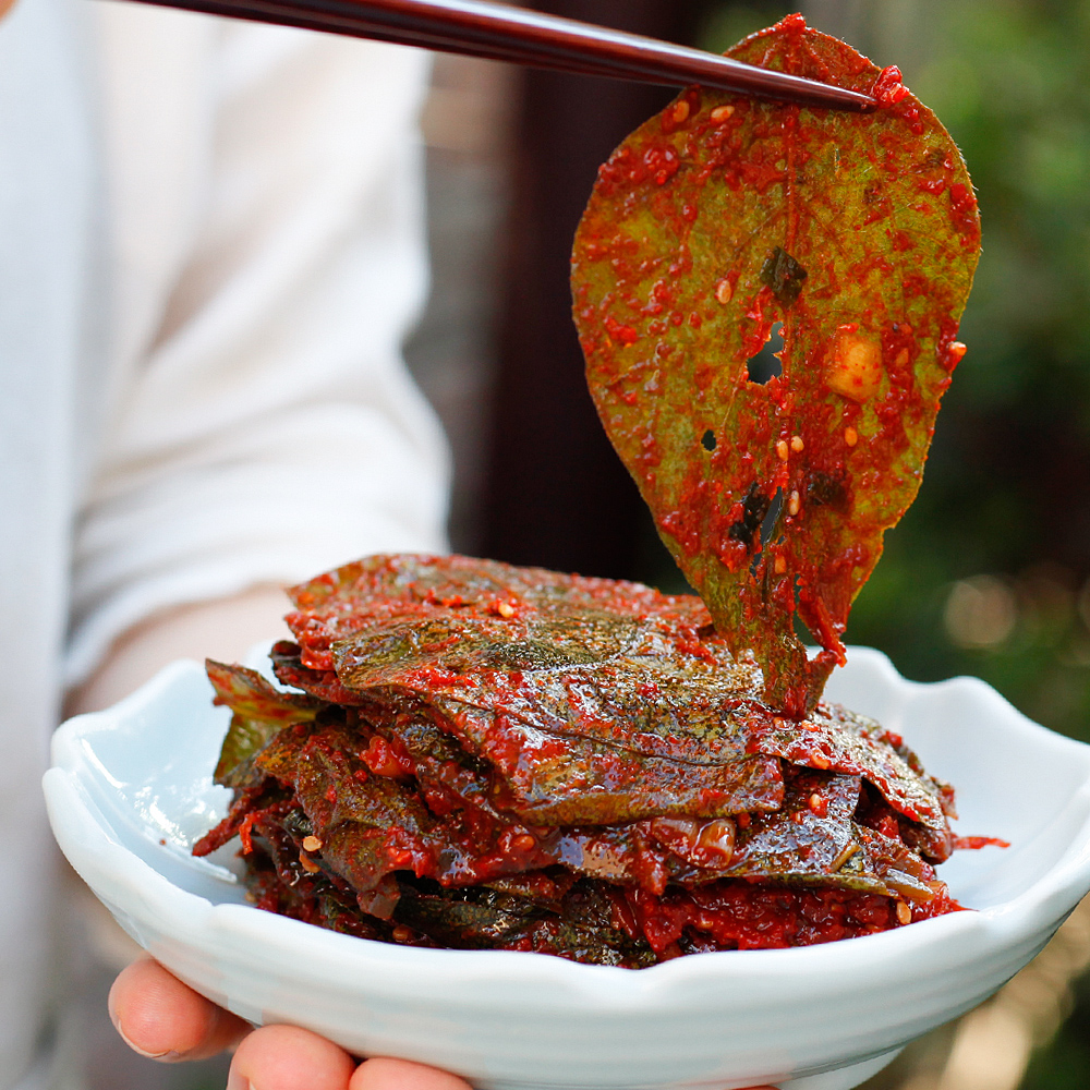콩잎장아찌 단풍콩잎 국산양념 1kg 태광 - 상세 이미지 5