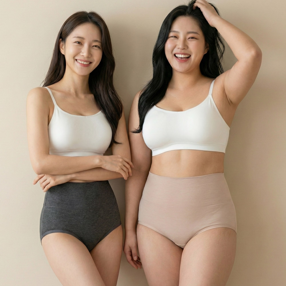 6+1 면 팬티 편한 모달 인견 텐셀 여성속옷 순면 여자맥시 팬티 제품 이미지