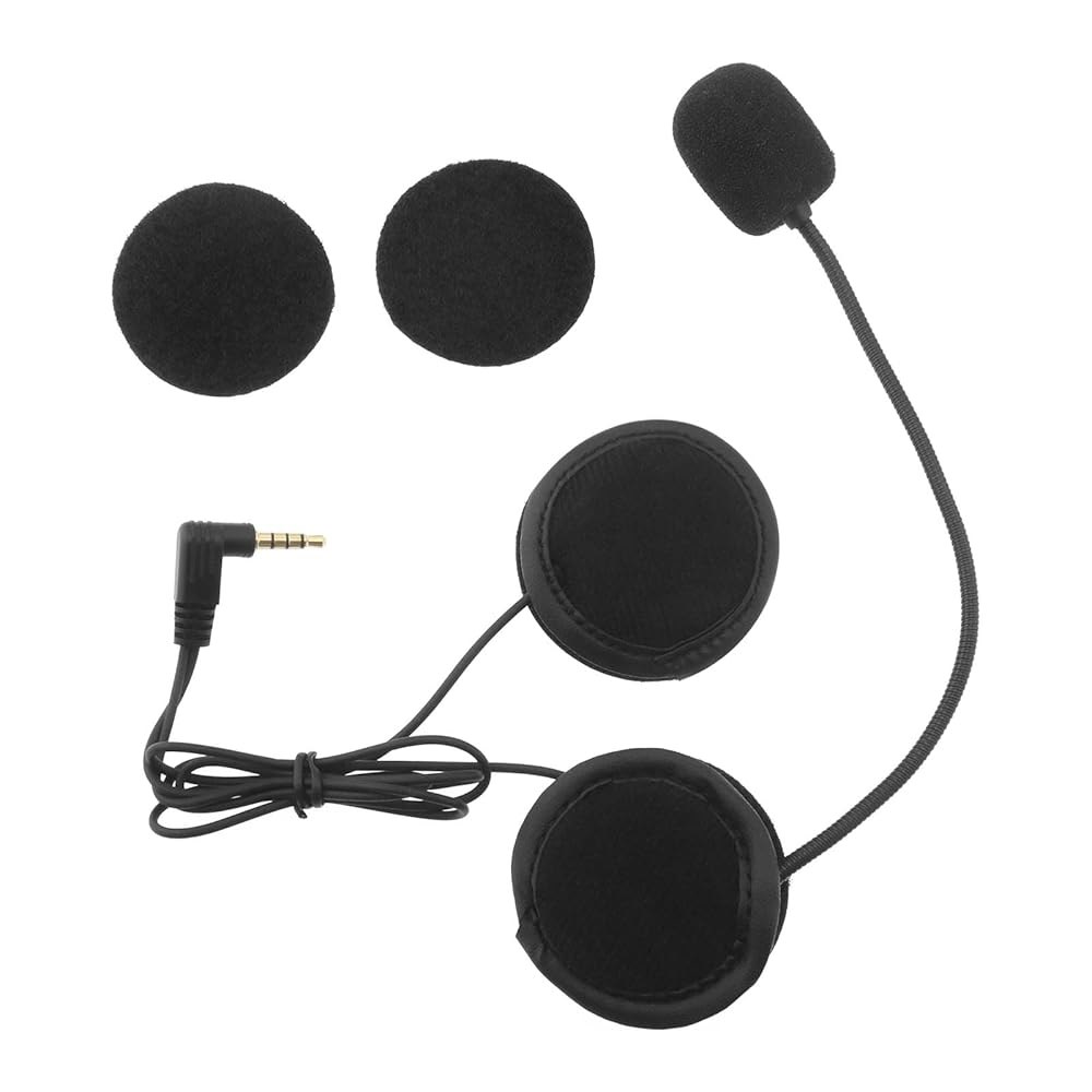 마이크로 트레이더스 헬멧 마이크 헤드폰 하드 케이블 헤드셋 3.5mm 오토바이 인터콤 V4 V6 인터콤용 - 상품 이미지