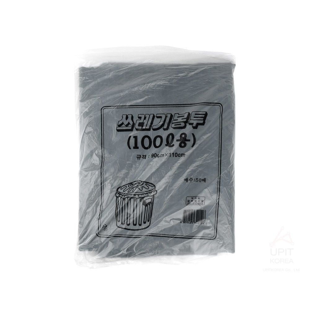 쓰레기 봉투 100L 50매 흑색 비닐봉투 쓰레기봉투 - 상품 이미지