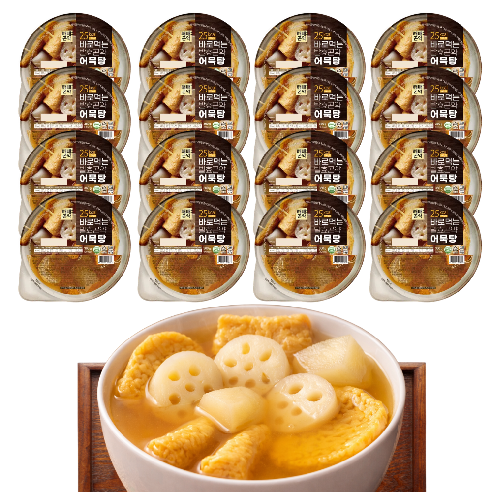 저칼로리 바로먹는 발효곤약 어묵탕 칼로리낮은 간편식 간편한 오뎅탕 국물 360g, 16개 - 상품 이미지