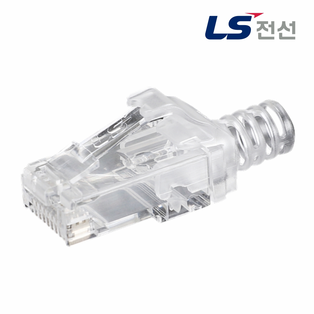 LS전선 UTP CAT.6 8핀 RJ45 랜선 모듈러잭 커넥터 100개 - 상품 이미지