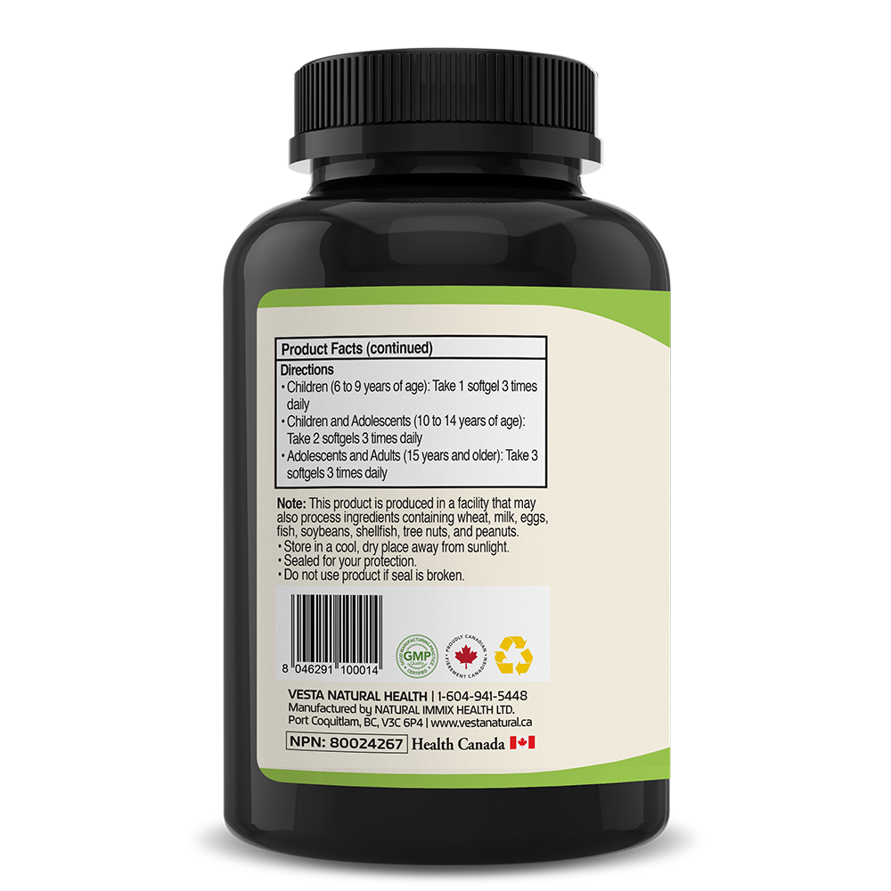 베스타 플렉씨드오일 Flaxseed Oil 1000mg 식물성 아마씨유 180캡슐 - 상세 이미지 3