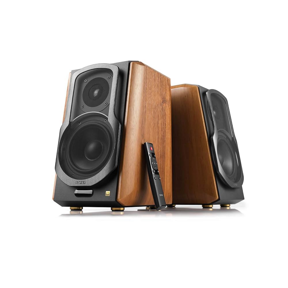 Edifier S1000MKII 오디오파일 액티브 책장 2.0 스피커 - 120W 스피커, aptX HD 광 입력 S1000MK2 전원 근거리 모니터 클래스 D 앰프 - 상품 이미지
