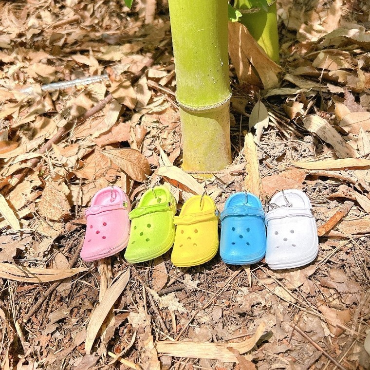 샌들 차키 키링 슬리퍼 열쇠 고리 5컬러 귀염뽀짝 유치원가방 USB - 상품 이미지