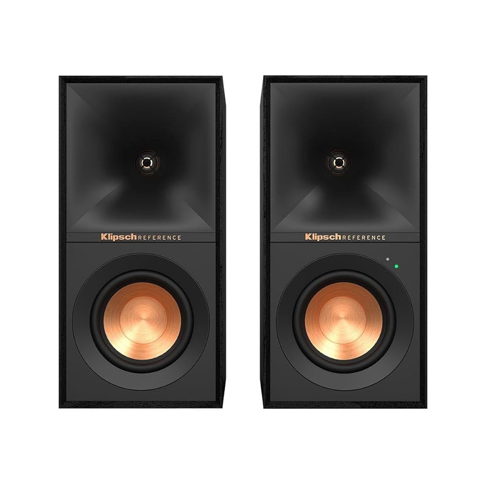 Klipsch 레퍼런스 R-40PM 전원 책장 스피커 - 90도 x 트랙트릭스 혼 선형 여행 서스펜션 세련되고 현대적인 외관 4 Driver - 상세 이미지 3