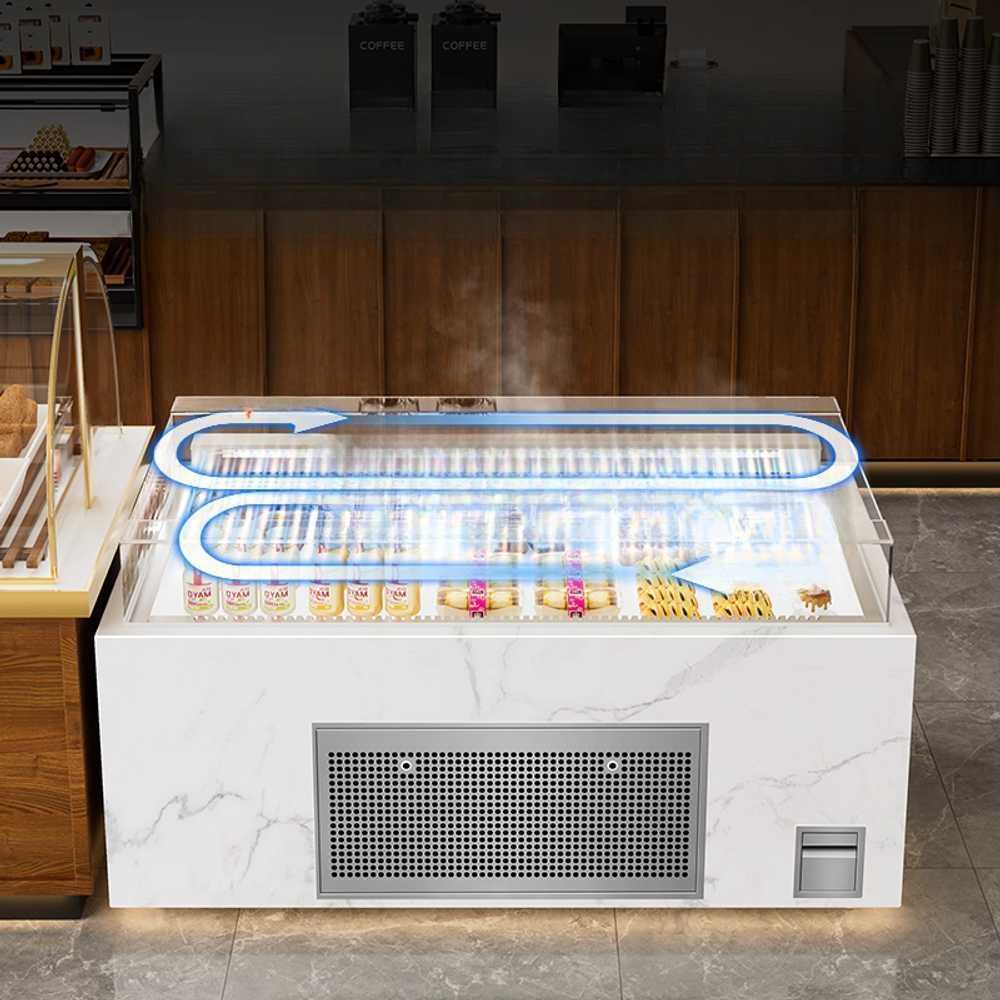 냉장 쇼케이스 디저트 케이크 신선 보관 매대 진열 900x900x900mm - 상세 이미지 2