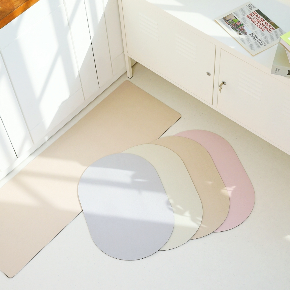 보니츠 규조토 발매트 욕실 주망매트 현관 싱크대 화장실 빨아쓰는라운드M 제품 이미지