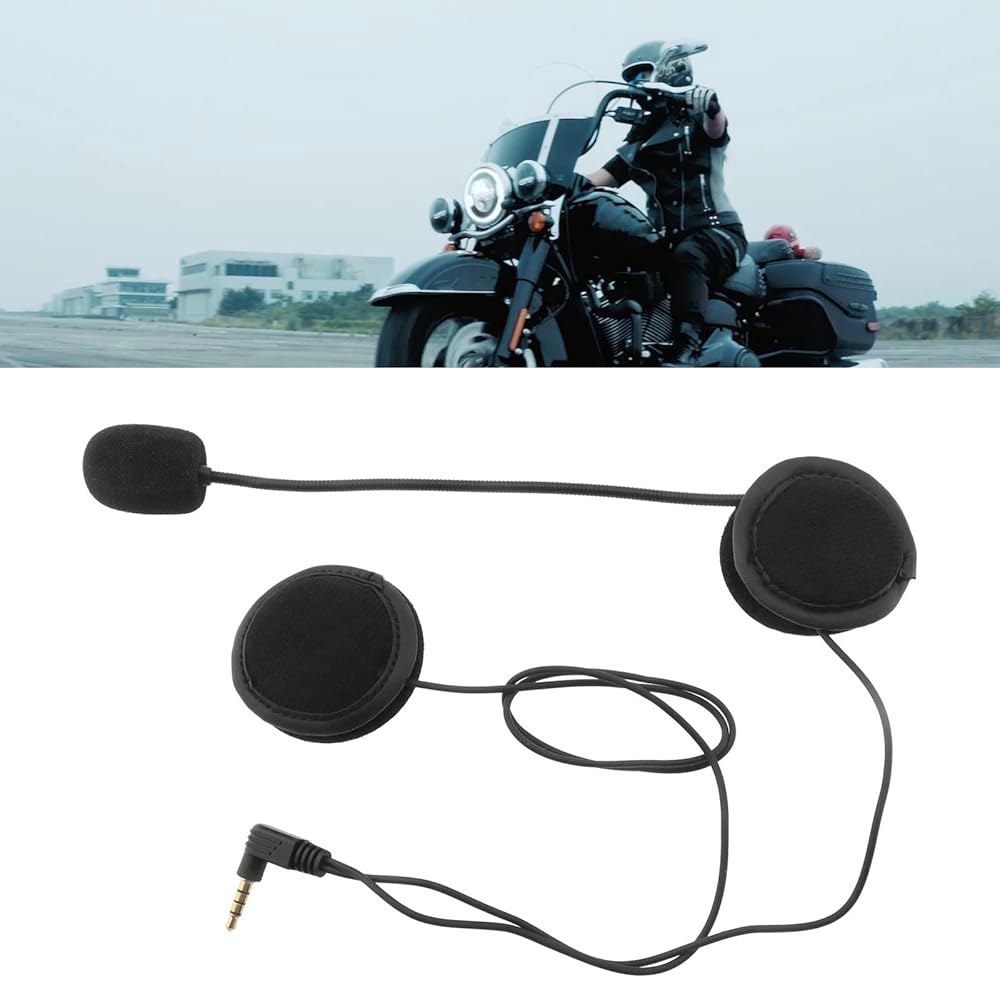 마이크로 트레이더스 헬멧 마이크 헤드폰 하드 케이블 헤드셋 3.5mm 오토바이 인터콤 V4 V6 인터콤용 - 상세 이미지 3