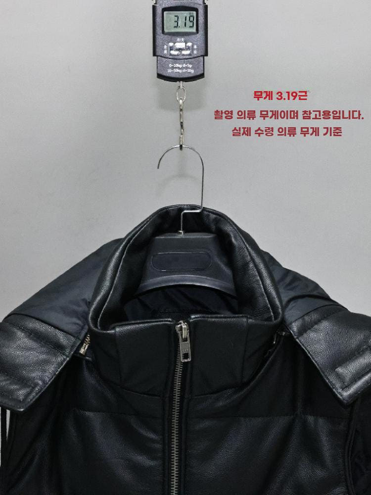 천연 소가죽 패딩 조끼, 겨울의 품격