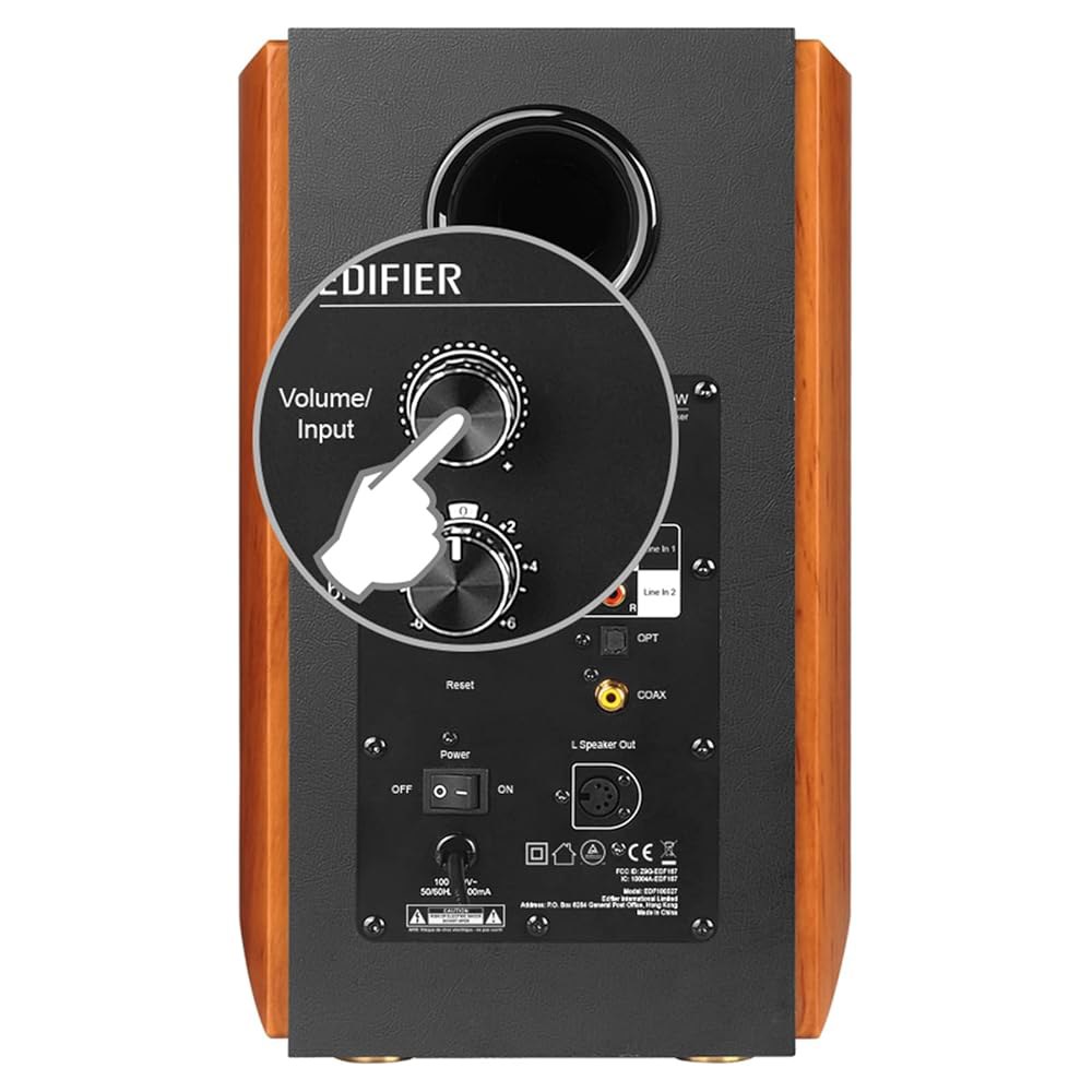Edifier S1000W WiFi 오디오파일 액티브 책장 2.0 스피커, 120W RMS 무선 하이파이 블루투스 사운드 시스템, Alexa와 함께 작동, 광학 /RCA x 2 - 상세 이미지 3