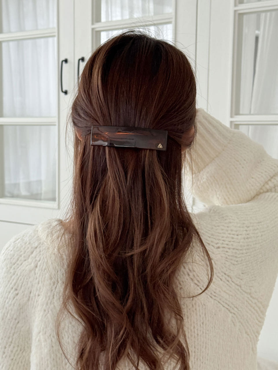 프랑스핀 사각반묶음집게핀 반머리 프랑스헤어핀 creationfrance barrette 이미지 4