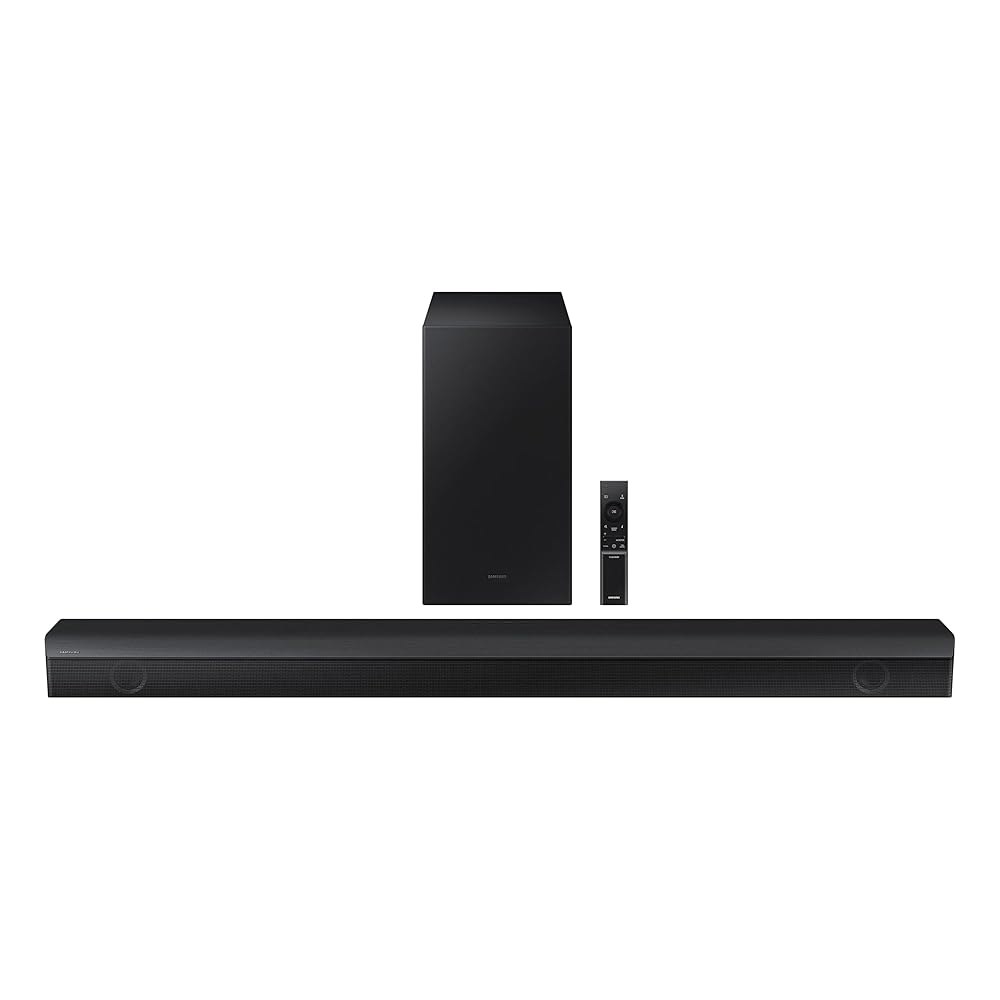 삼성 HW-B650 3.1ch 사운드바 포함 /Dolby 5.1 DTS 가상 X, 베이스 부스트, 내장 센터 스피커, 블루투스 멀티 연결, 음성 향상 및 야간 모드, 서브우퍼 포함 - 상품 이미지