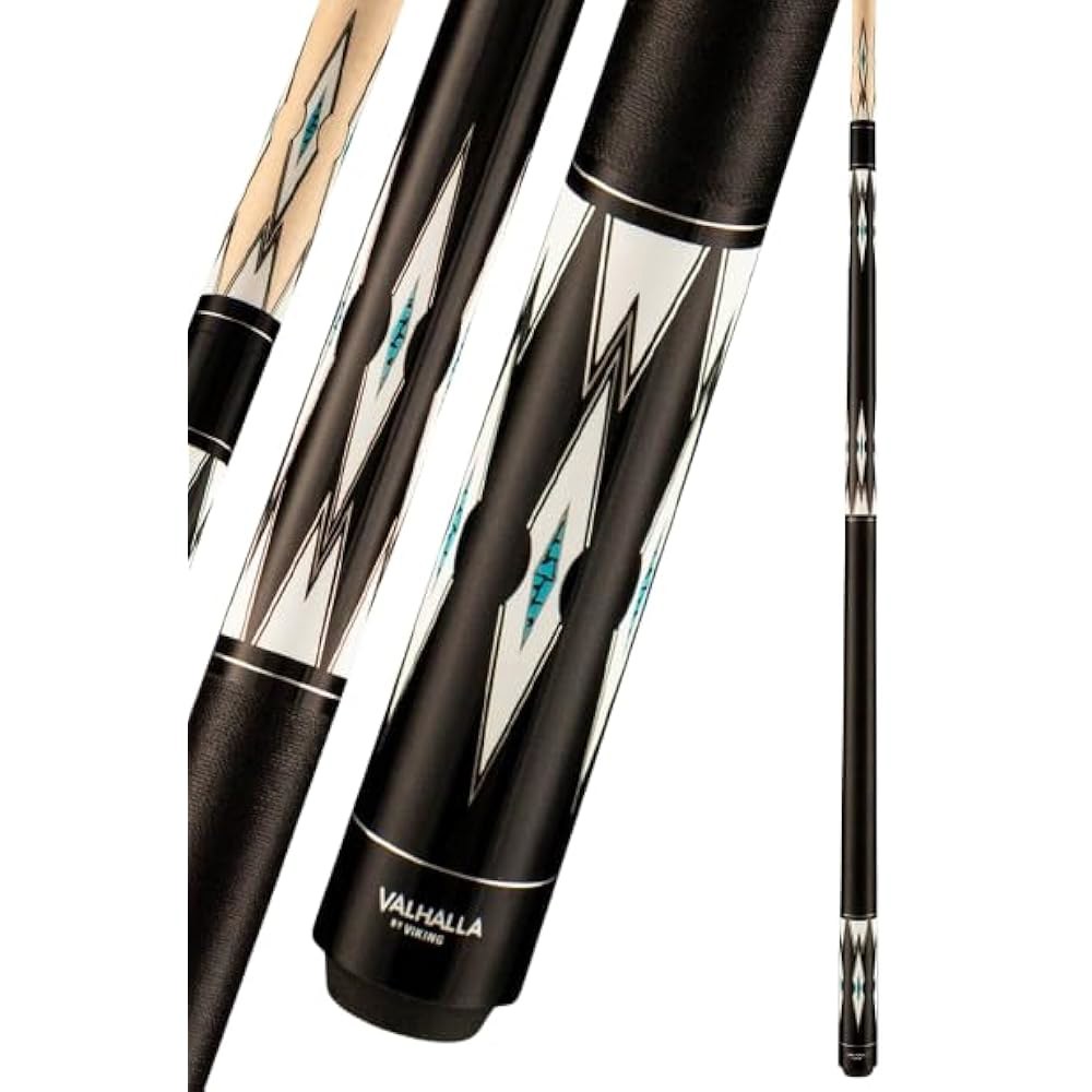 Viking Valhalla VA961 풀 큐 - 당구 147.3cm(58인치) 하드 록 스틱 532.3-708.7g(18-25온스) 투피스 조절 웨이팅 메이플 샤프트 밸런스 가능 - 상품 이미지