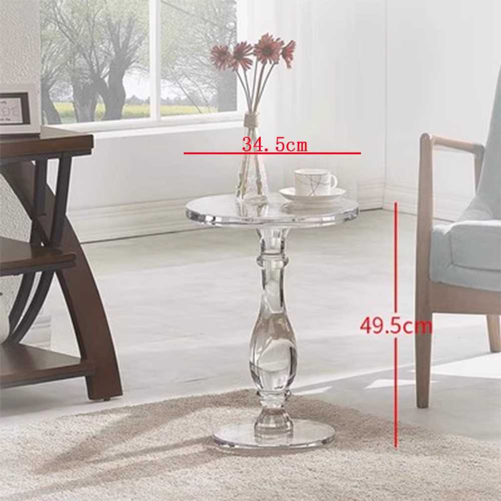 아크릴 사이드 테이블 협탁 침대 카페소품 거실 투명 34.5x49.5cm 소형 이미지 6