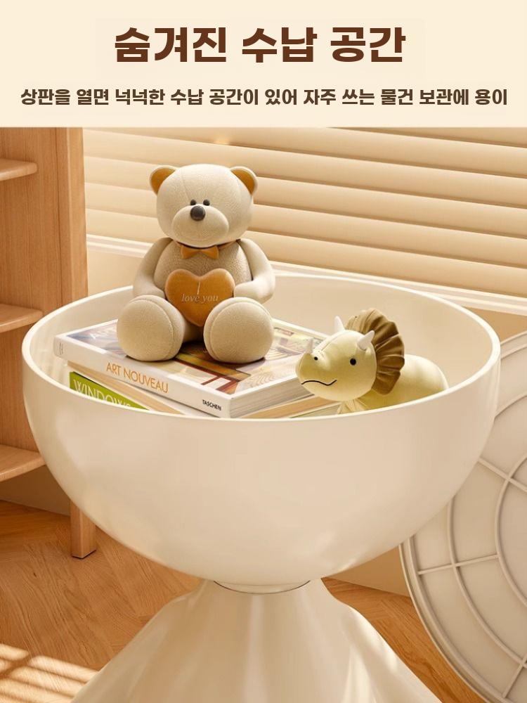 테이블 미니 사이드 거실 침실 소파 옆 원형 탁자 - 상세 이미지 4