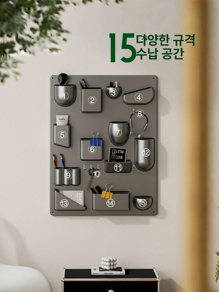 소품 수납 선반 벽걸이 현관 장식 책상 - 상세 이미지 4