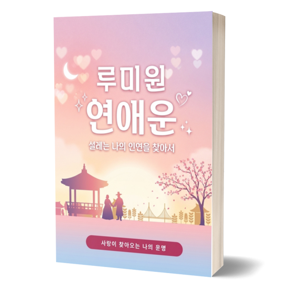 연애운 시기 보는법 높이는법 잘맞는 루미원 사주풀이 성향분석 솔로 배우자 인연 찾기 - 상품 이미지