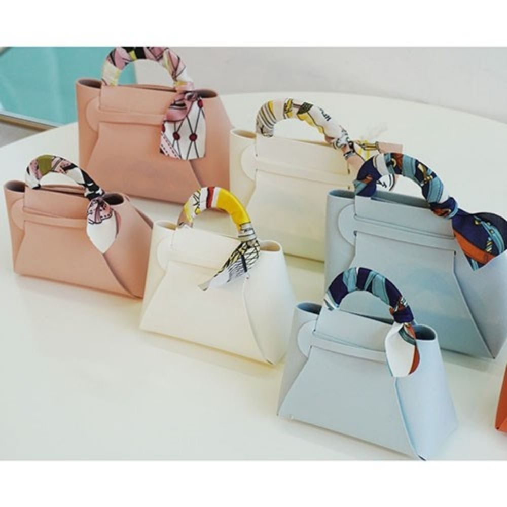 가죽 구디백 DIY 가방 답례품 포장 박스 (4color) S - 상품 이미지