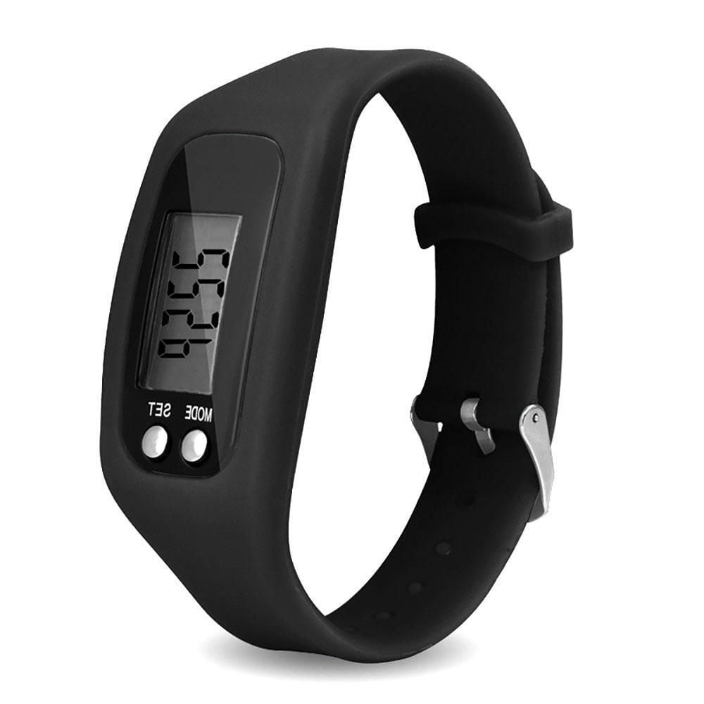 만보기 손목 전자 시계 블랙 형 만능