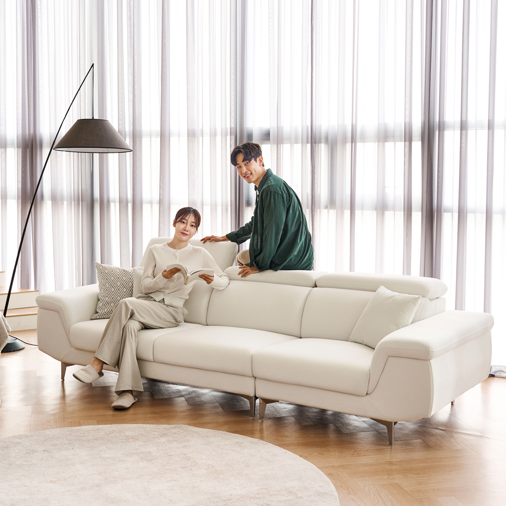 폴로까사 펠리스 아쿠아텍스 패브릭 4인 소파