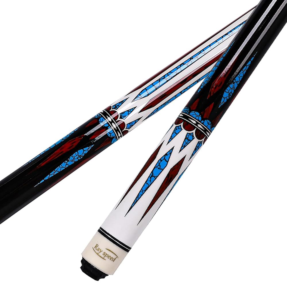 Ray speed 풀 큐 스틱 591.5ml(19/20온스) 147.3cm(58인치) 당구 세트 캐나다 케이스 전문 하드 견목 2피스 단풍나무 포함 19 oz CGB-100 - 상세 이미지 2