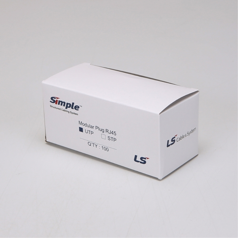 LS전선 CAT.5E UTP 8핀 RJ45 랜선 모듈러잭 커넥터 100개 - 상세 이미지 5