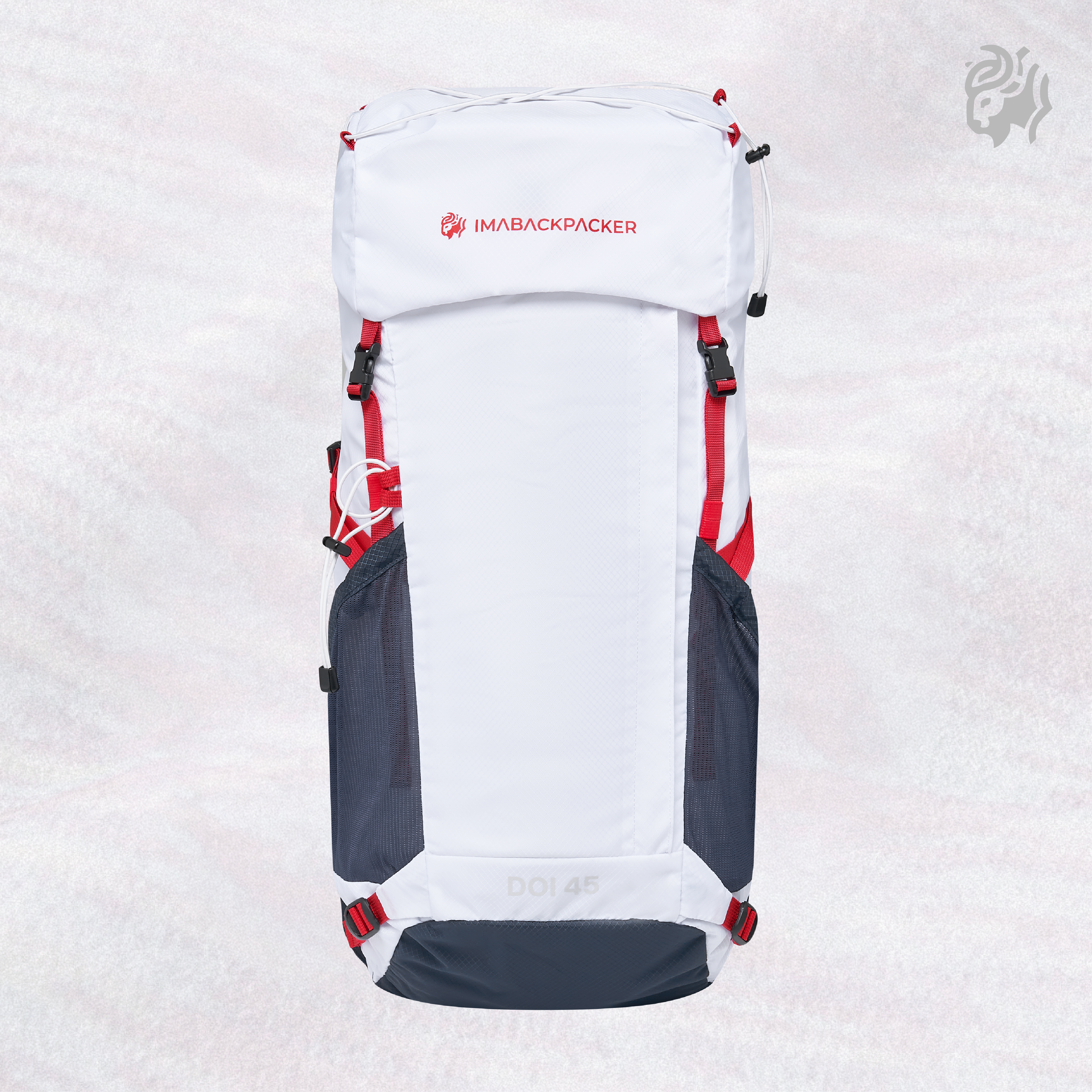 암어백패커 THAI 45 백패킹 배낭 등산 트레킹 가방 45L, 화이트 - 상세 이미지 2