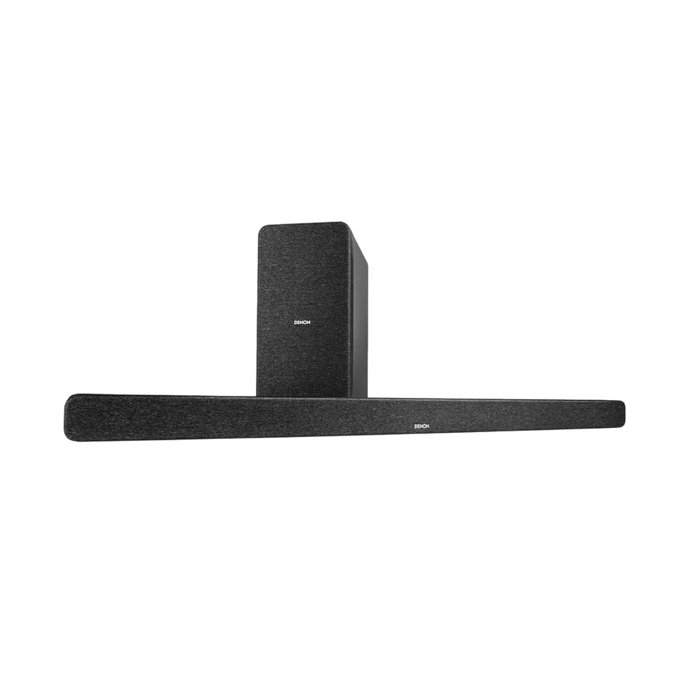 서브우퍼, 3D 서라운드 사운드, 돌비 애트모스, 무선 HDMI eARC, 블루투스를 통한 음악 스트리밍, 빠른 설정, 벽걸이형 Denon DHT-S517 TV 사운드 - 상품 이미지