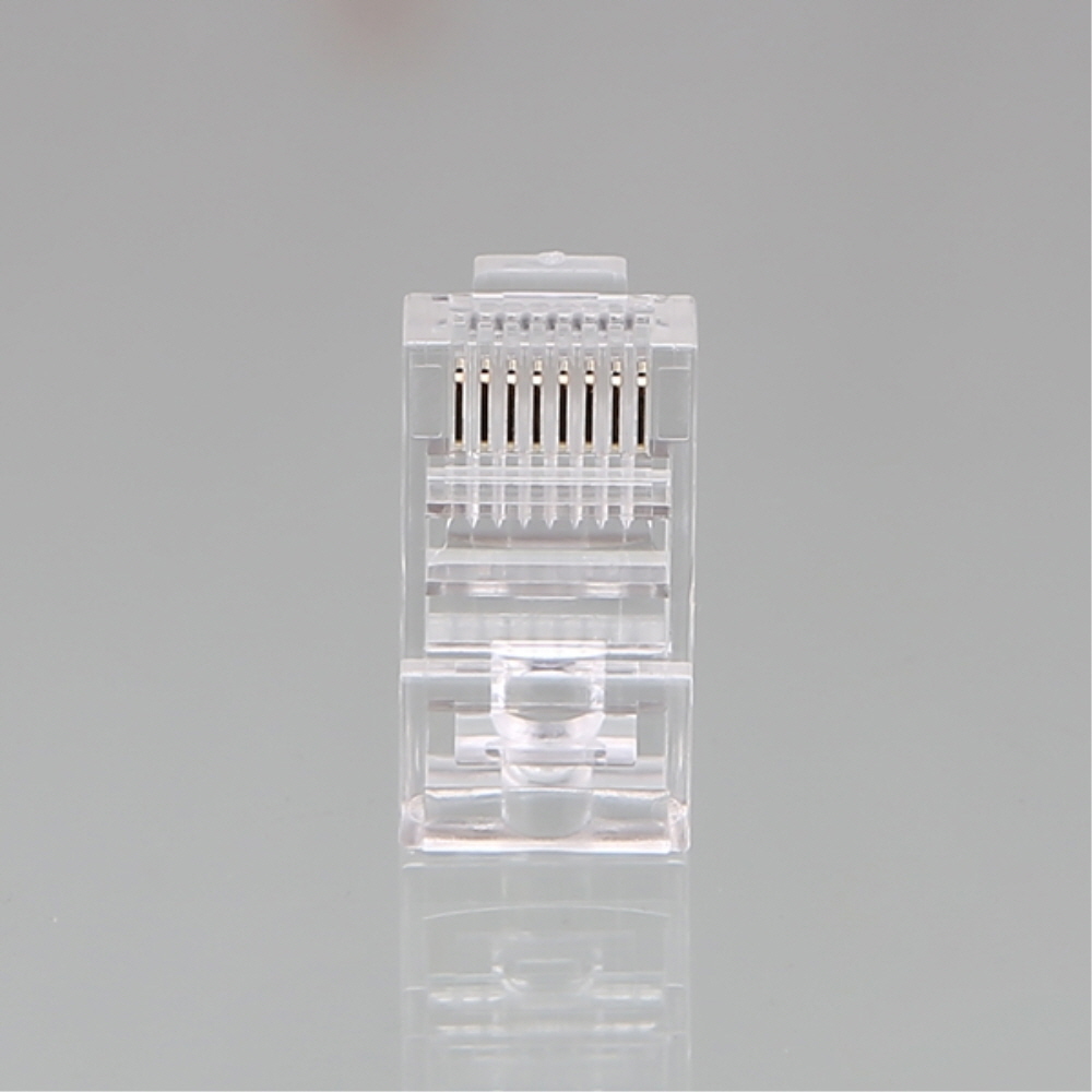 미래로아이티 UTP 8핀 RJ45 랜선 모듈러잭 커넥터 100개 - 상세 이미지 3