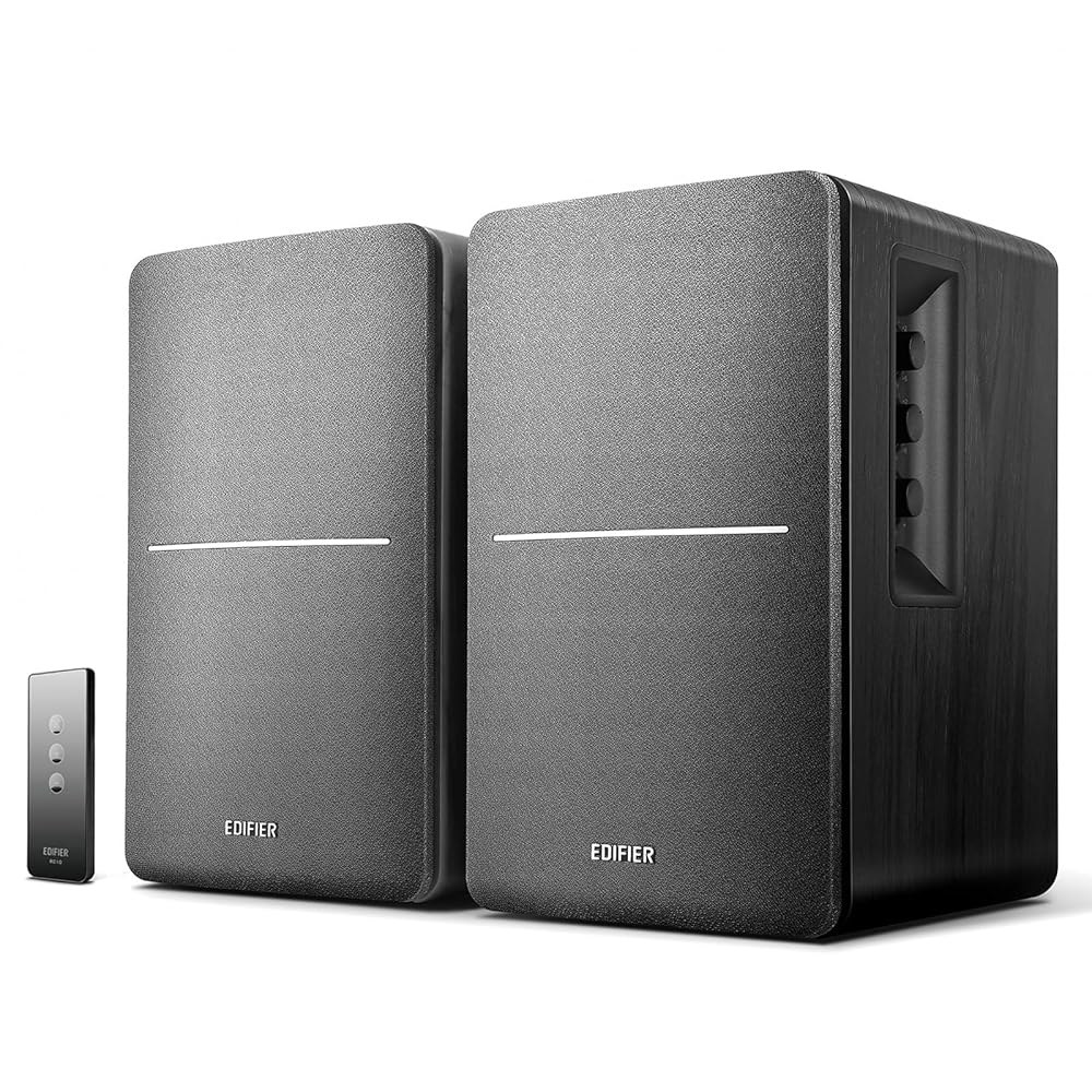 Edifier R1280T 전원 책장 스피커 - 2.0 활성 근거리 스튜디오 모니터 검은색 42와트 RMS Black - 상품 이미지