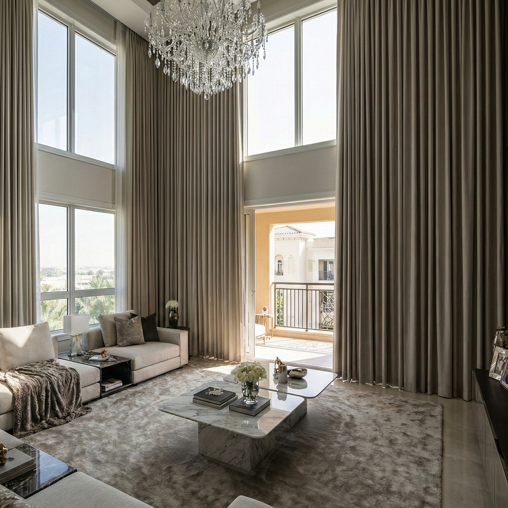 [난연 5중직] 두꺼운 온담커튼 암막100% 형상기억 나비주름 방한 단열 핀형 맞춤 커튼