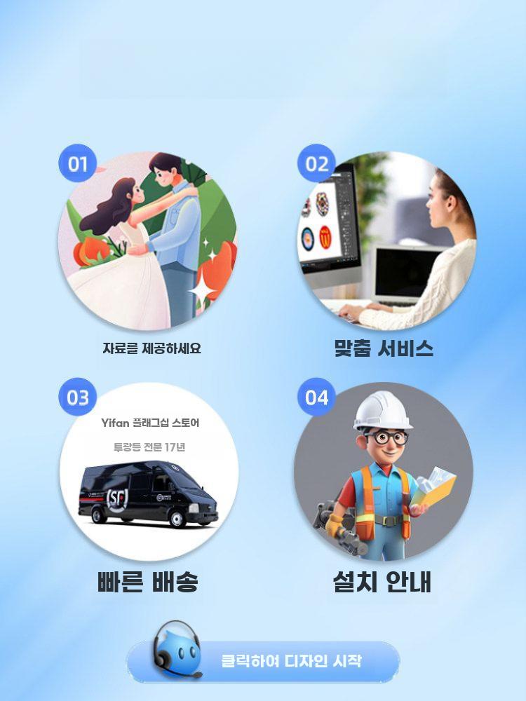 바닥 광고 로고 프로젝터 LED 고해상도 매장 투사등 40W 비방수 멀티차트 리모콘 고정 - 상세 이미지 5