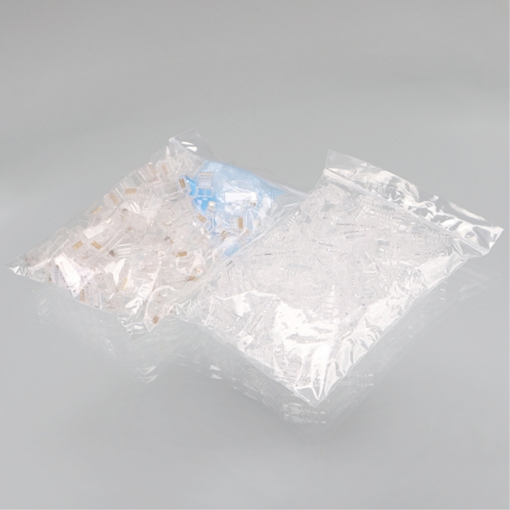 가온전선 UTP CAT.6 8핀 J1881 관통형 RJ45 랜선 모듈러잭 커넥터 100개 - 상세 이미지 4