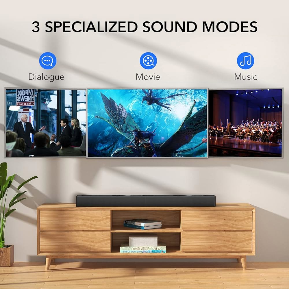 TV용 LARKSound 사운드 바, 서라운드 시스템, 블루투스 / HDMI ARC 광학 AUX USB, 31인치 TV 스피커 Glossy 16 inch - 상세 이미지 2