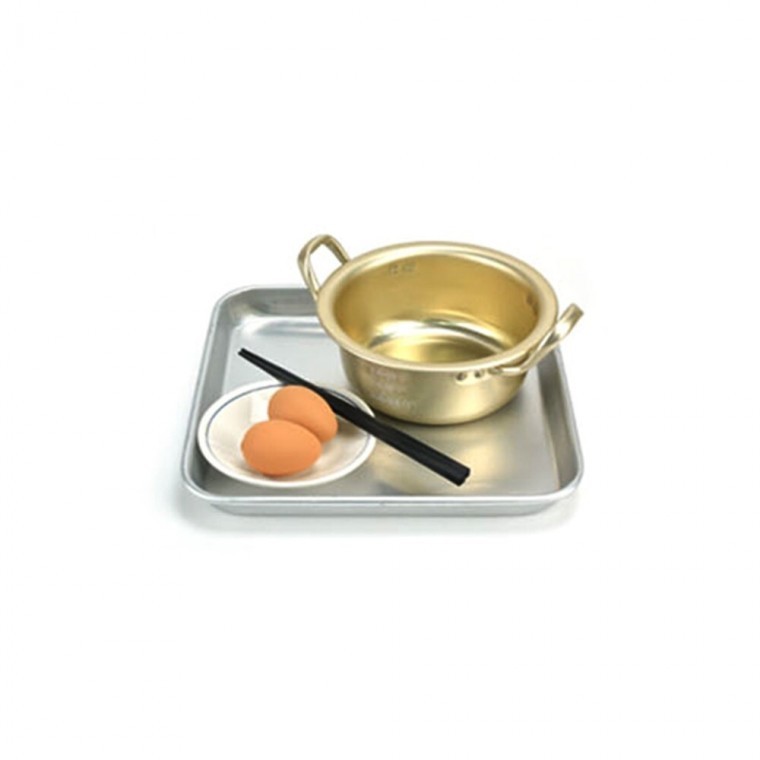 식당 포장마차 업소용 무지 정사각 양은쟁반 트레이 4호 - 상품 이미지