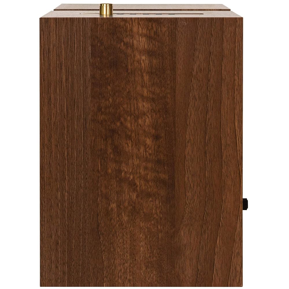 광학, USB 및 보조 연결이 있는 Crosley S200A-WA 4인치 액티브 파워 블루투스 스테레오 스피커, 호두 Black - 상세 이미지 3