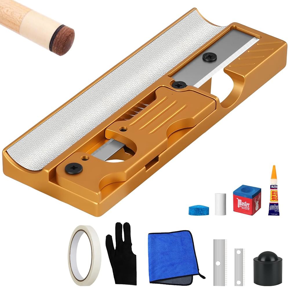 Bvrocio 11-in-1 Aluminum Alloy 포켓볼 Blue & - All-in-One Shaper Maintenance Players, Tool Tips 큐 Repla - 상세 이미지 2