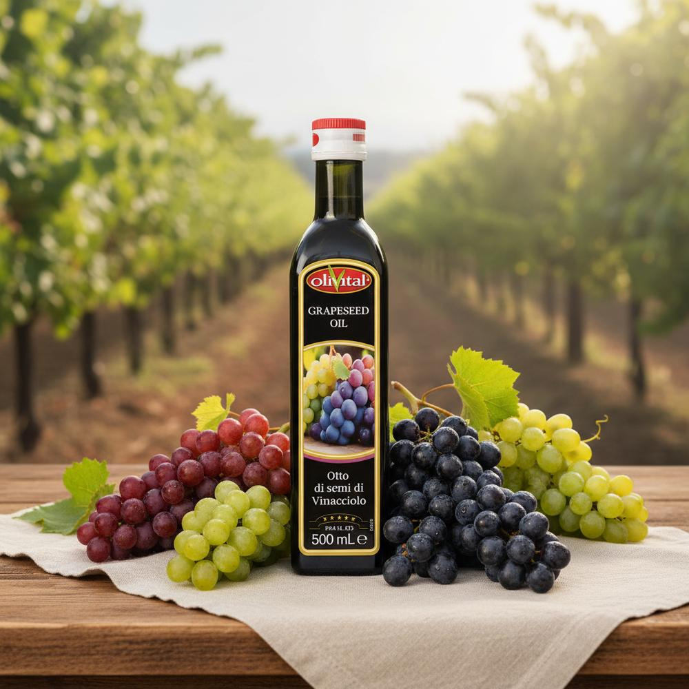 올리비탈 이탈리아 100% 압착 포도씨유 500ml, 2개 - 상세 이미지 2