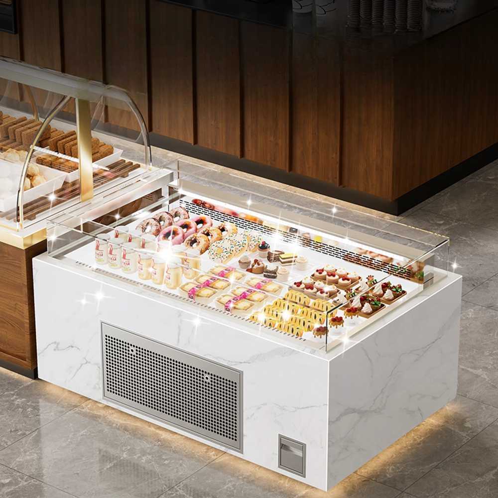 냉장 쇼케이스 디저트 케이크 신선 보관 매대 진열 900x900x900mm - 상세 이미지 3