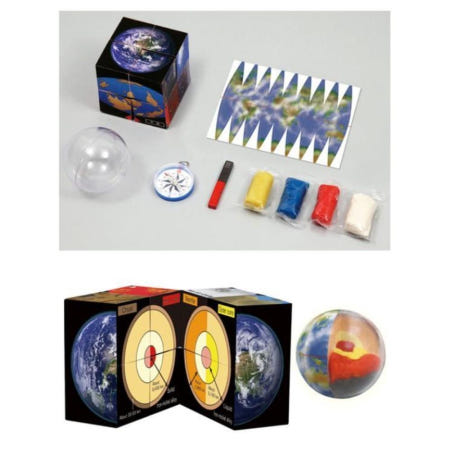 지각 맨틀 내핵 외핵 지구 내부구조 입체 큐브 과학예습 교실꾸미기 모둠활동 학생용