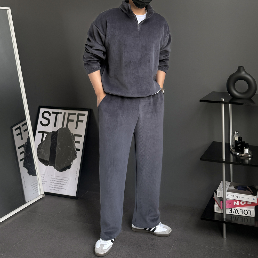기모트레이닝세트 남자벨벳트레이닝 남자셋업 기모셋업 이미지 7