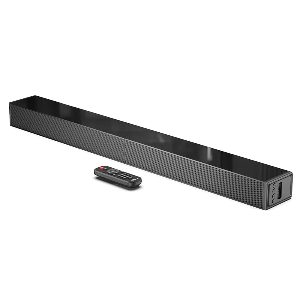 TV용 LARKSound 사운드 바, 서라운드 시스템, 블루투스 / HDMI ARC 광학 AUX USB, 31인치 TV 스피커 Glossy 16 inch - 상품 이미지