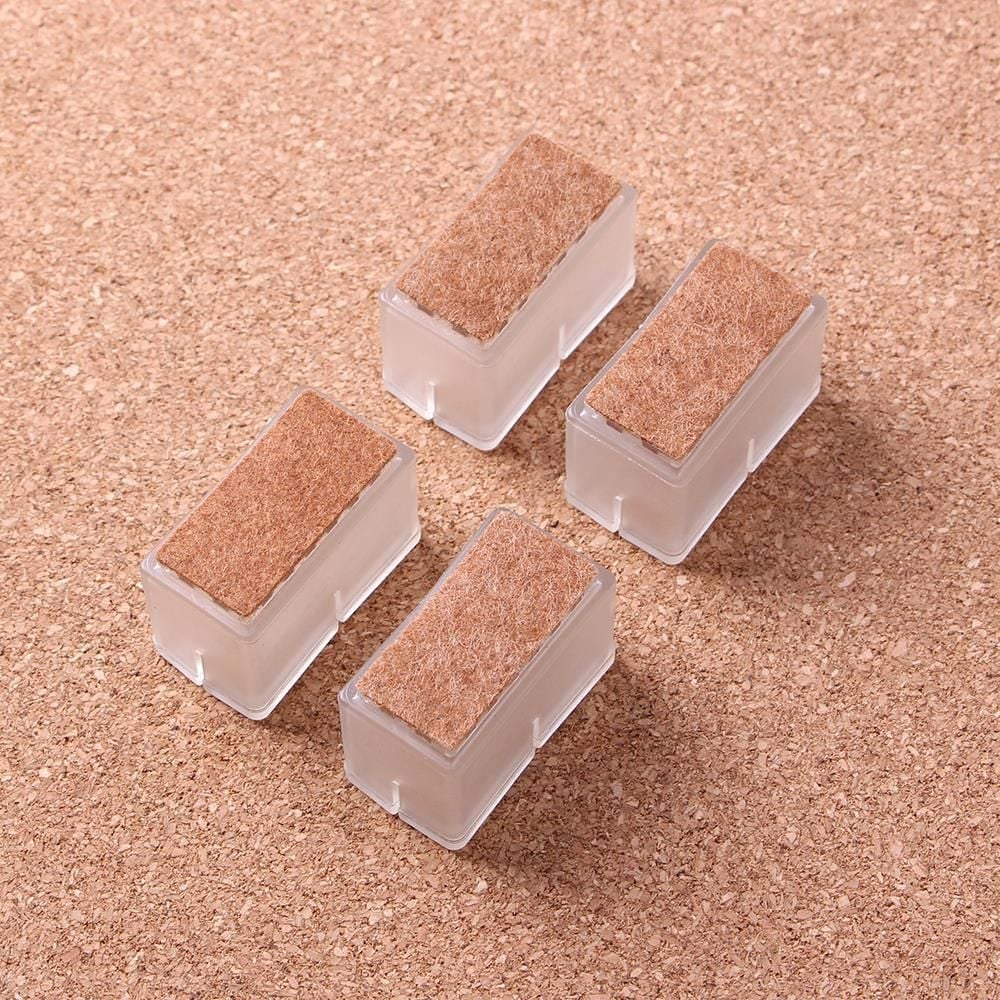 4p 반투명 의자발커버 4.5x2.5x3.2cm 의자발덮개 다 - 상품 이미지