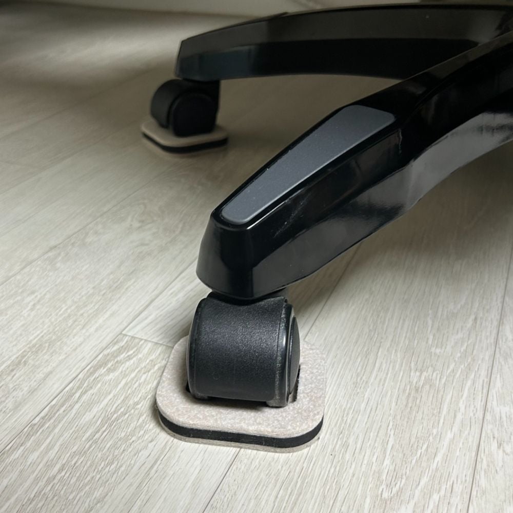 의자바퀴고정 펠트 의자발캡 화이트 5P