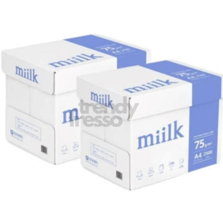마켓그리드 복사용지 A4 75g 5000매 밀크2박스 종이 복사지
